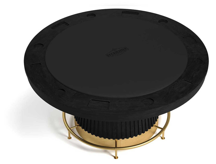 RAM Game Room Prohibition Series 60-Inch Poker Table in Black