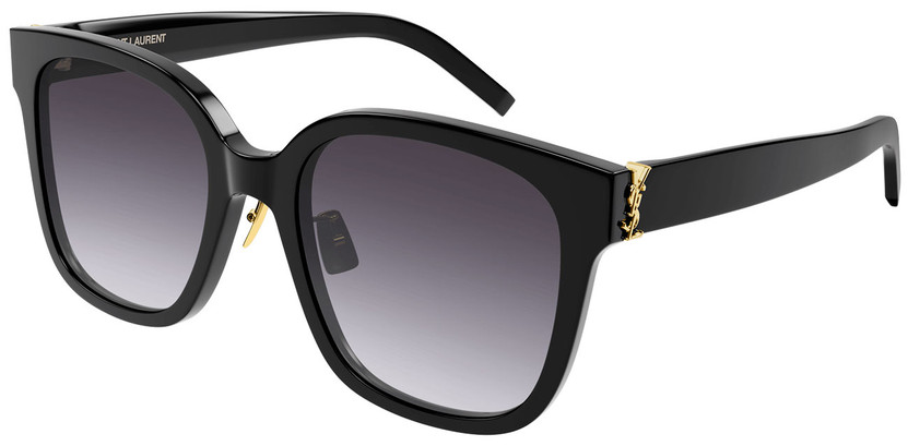 Saint Laurent Monogram Sunglasses 55mm Black Frame and Grey Gradient Lenses