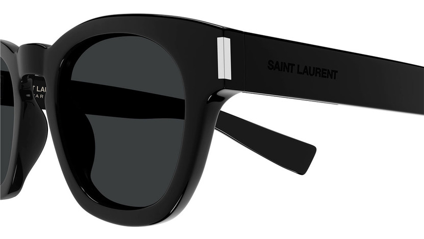 Saint Laurent Corner Angle Sunglasses 48mm with Black Lenses