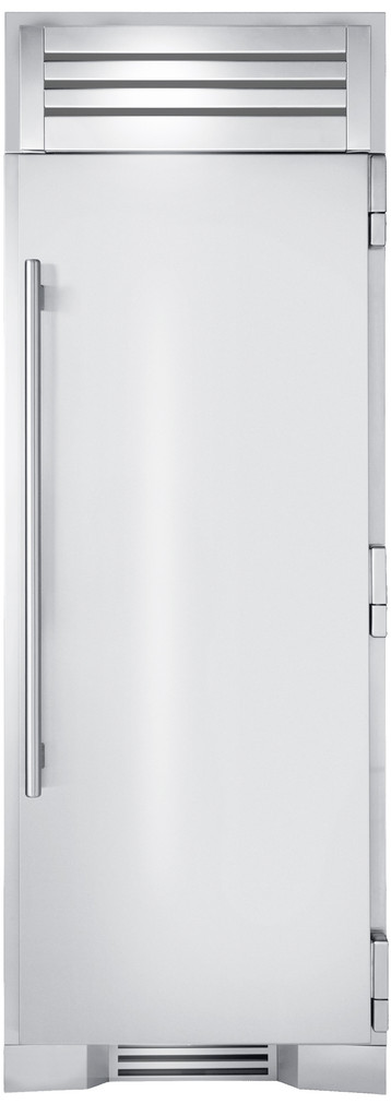 True Residential 19.7 Cu. Ft Built-In Refrigerator Column Right Hinge 30-Inch Wide in Stainless Steel