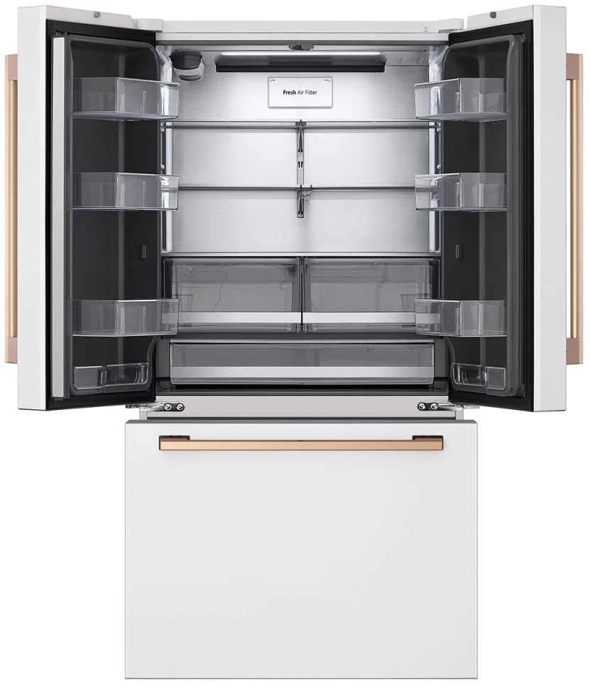 LG STUDIO 27 Cu. Ft. Counter-Depth 3-Door French Door Refrigerator 36-Inch Wide in Essence White