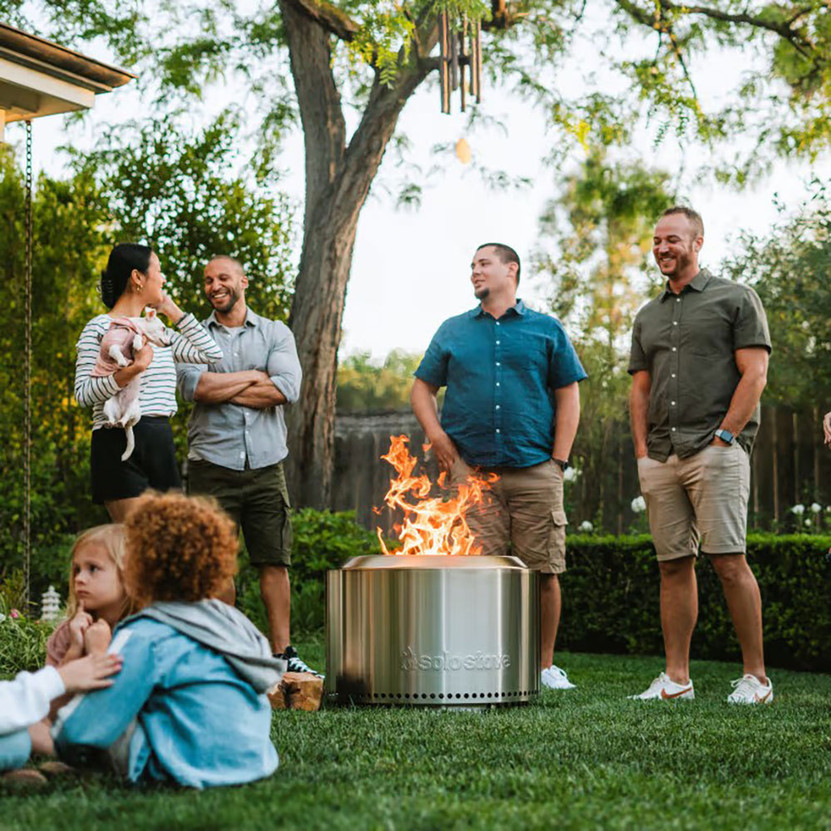 Solo Stove Yukon  Stand 2.0  Shelter Fire Pit Bundle in Stainless Steel