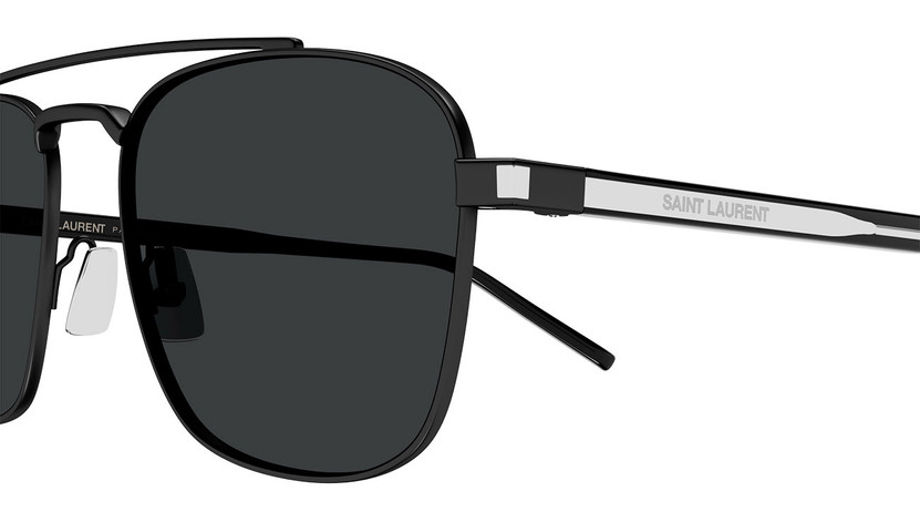 Saint Laurent New Wave Sunglasses 56mm with Black Lenses