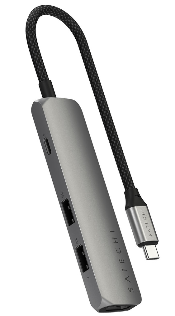 Satechi 4-in-1 Slim Multi-port Adapter 4K in Space Gray