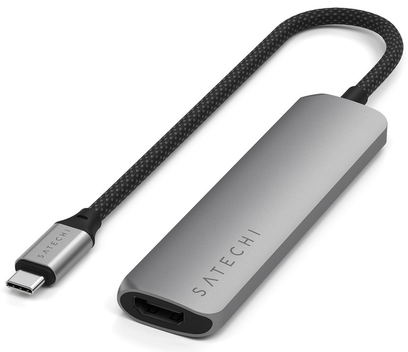 Satechi 4-in-1 Slim Multi-port Adapter 4K in Space Gray