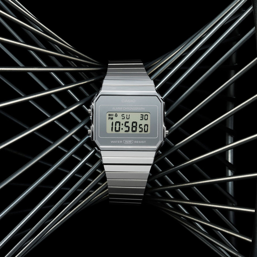 Casio Vintage Watch 35.5mm with Silver Dial