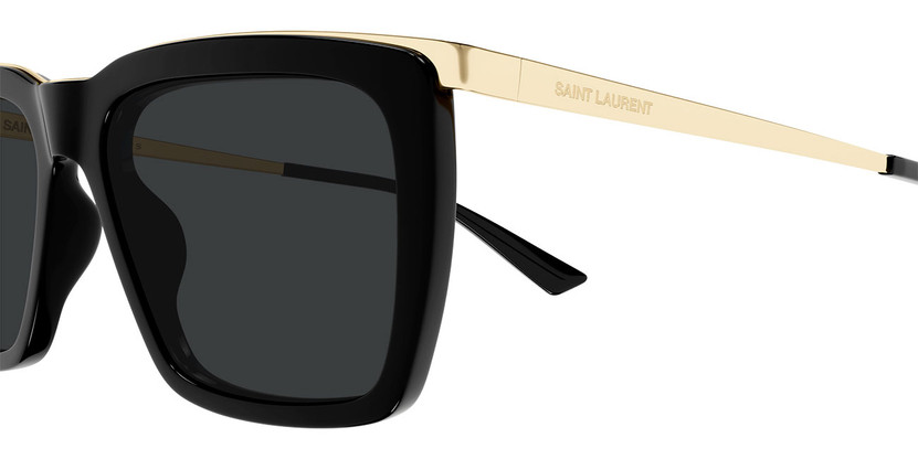 Saint Laurent SL Logo Sunglasses 56mm with Black Lenses