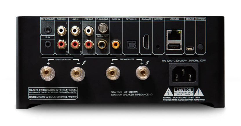 NAD C 700 V2 BluOS Streaming Amplifier