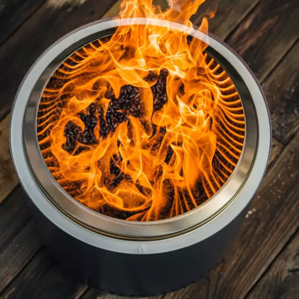 Solo Stove Ranger Fire Pit Pellet Adapter in Stainless Steel