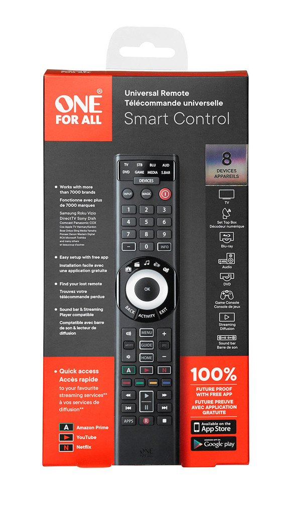 One For All Smart Control 8 Remote Control