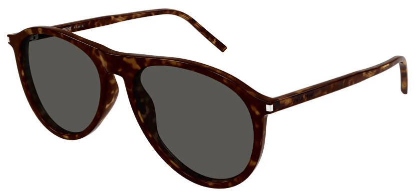 Saint Laurent Corner Angle Sunglasses 56mm with Grey Lenses