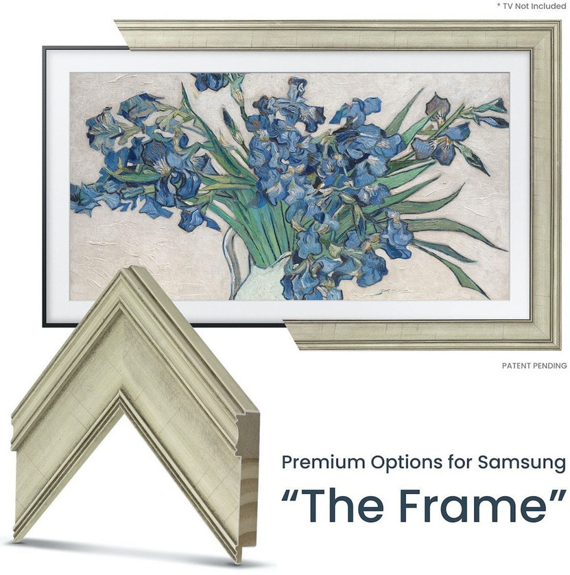 Frame My TV Samsung The Frame 65 Premiere Frame In Antique White