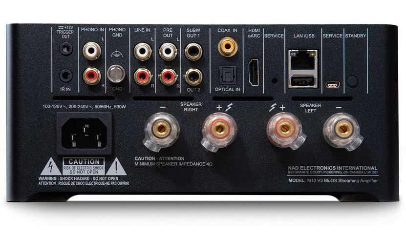 NAD M10 V3 BluOS Streaming Amplifier in Black