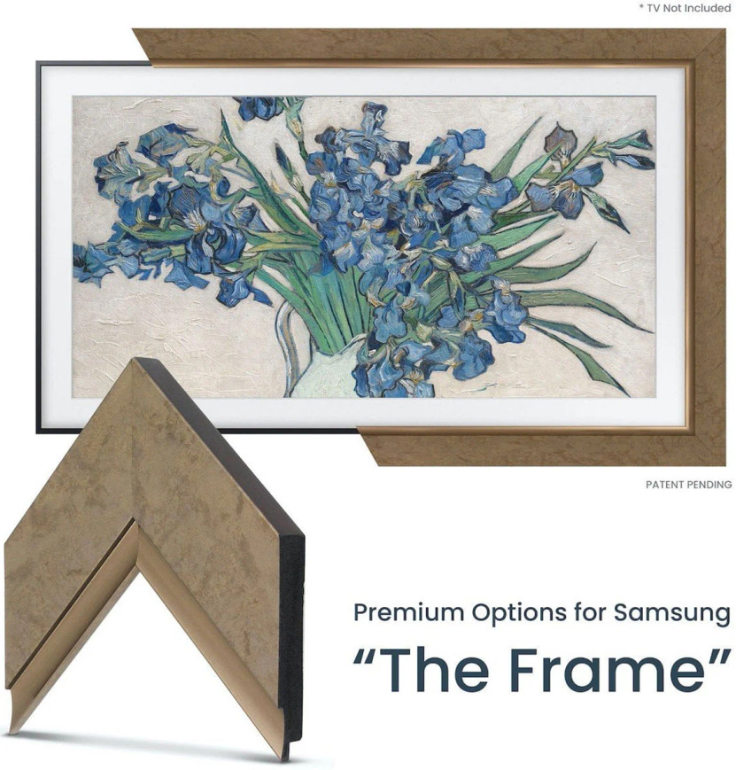Frame My TV Samsung The Frame 50 Premiere Frame In Contemporary Bronze