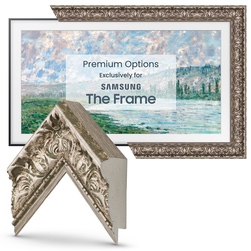 Frame My TV Samsung The Frame 75 Premiere Frame In Tuscan Silver