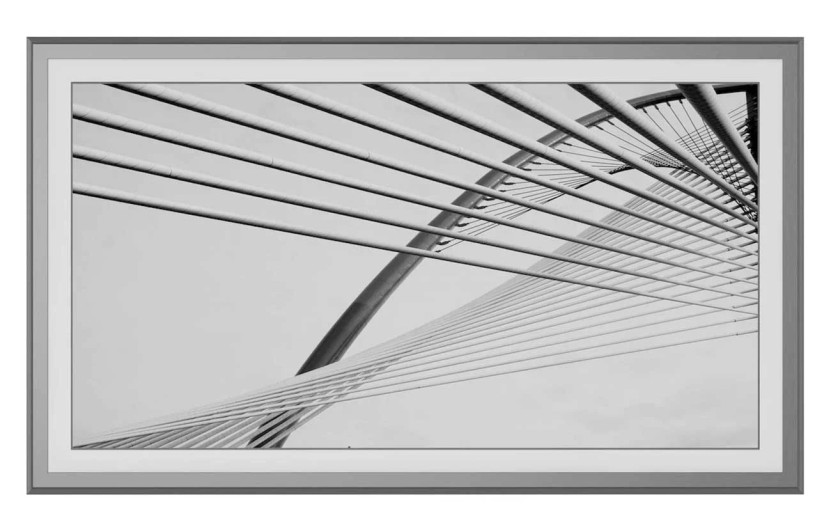 Frame My TV Samsung The Frame 65 Alloy Scoop Frame In Graphite