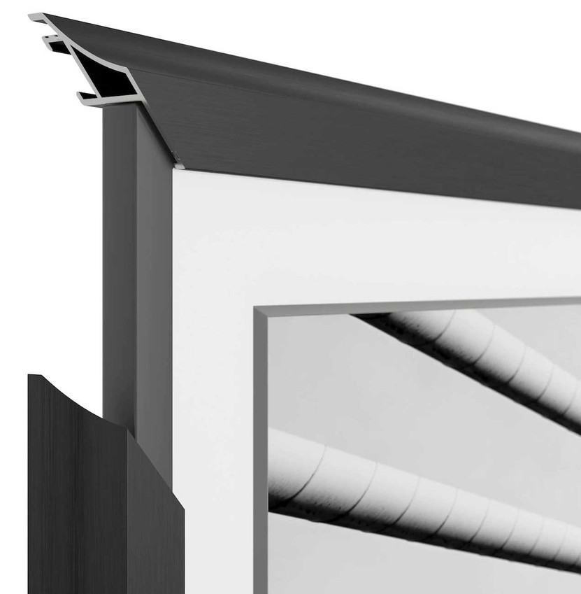 Frame My TV Samsung The Frame 65 Alloy Scoop Frame In Anodized Black