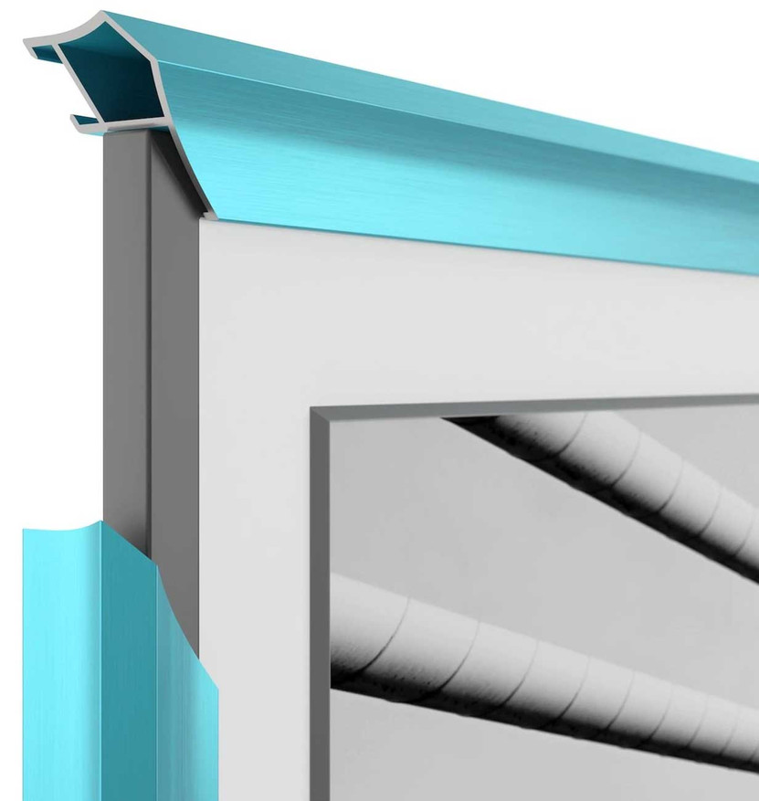 Frame My TV Samsung The Frame 32 Alloy Prismatic Frame In Caribbean Turquoise