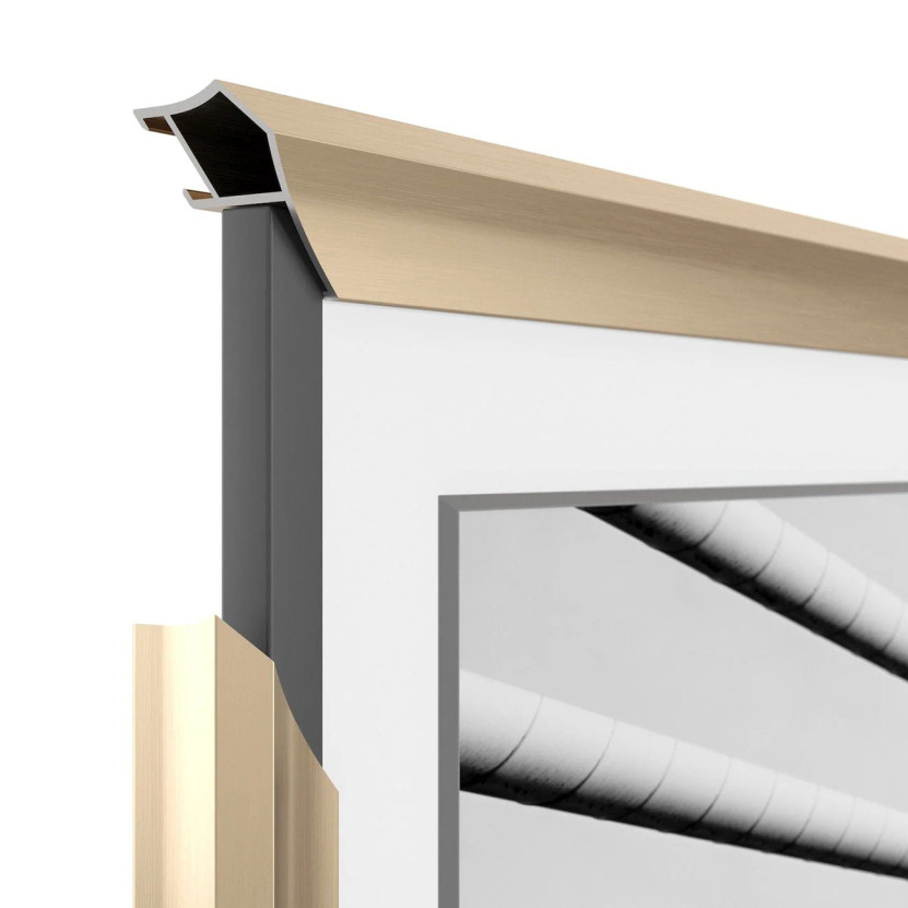 Frame My TV Samsung The Frame 50 Alloy Prismatic Frame In Pale Gold