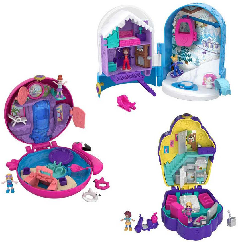 Mattel Polly Pocket Big Pocket World Themed Set