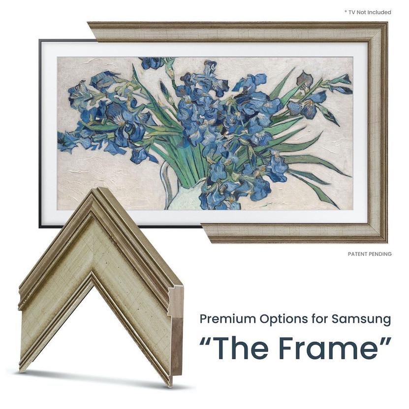 Frame My TV Samsung The Frame 85 Premiere Frame In Champagne