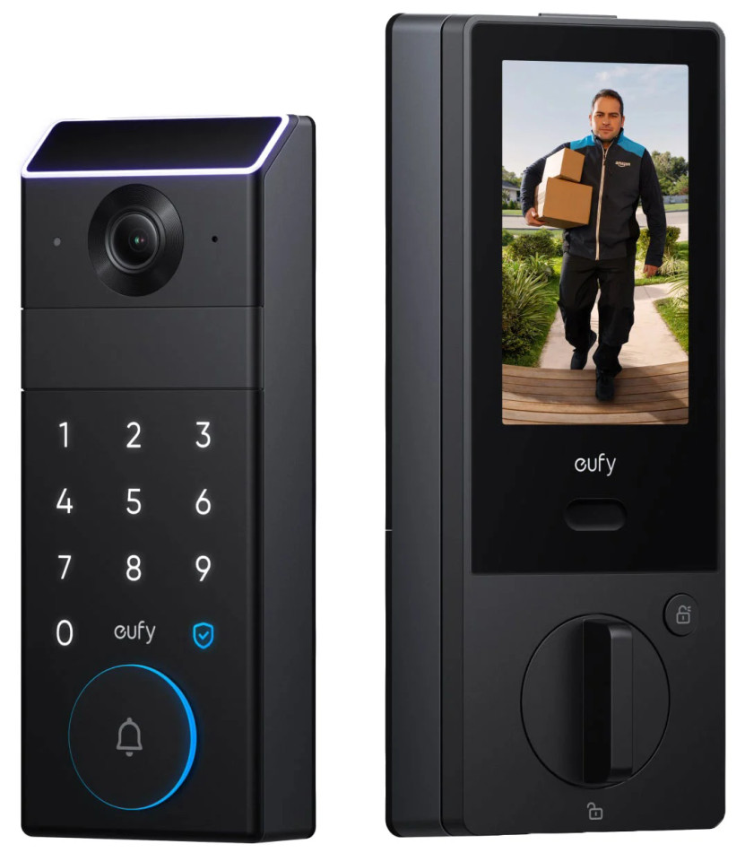 eufy FamiLock S3 Max Smart Lock 2K Battery with Palm Vein Unlocking