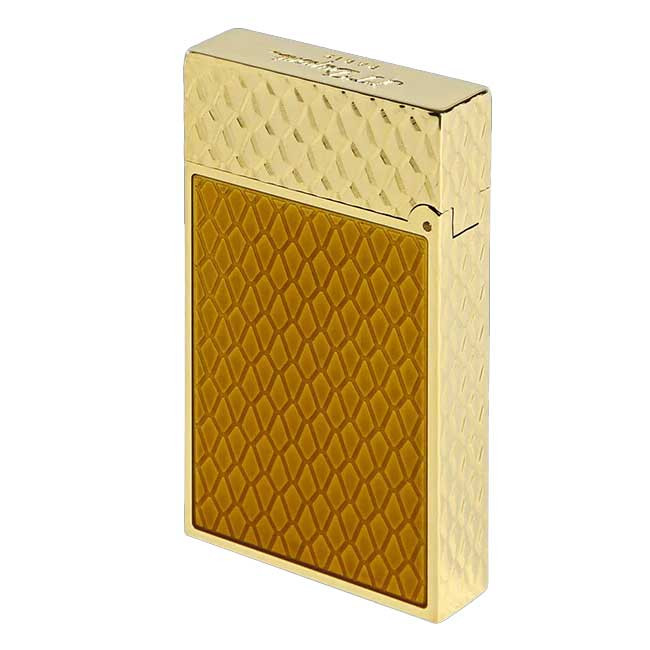 S.T. Dupont Lighter Line 2 in Honey and Golden Dragon Scales