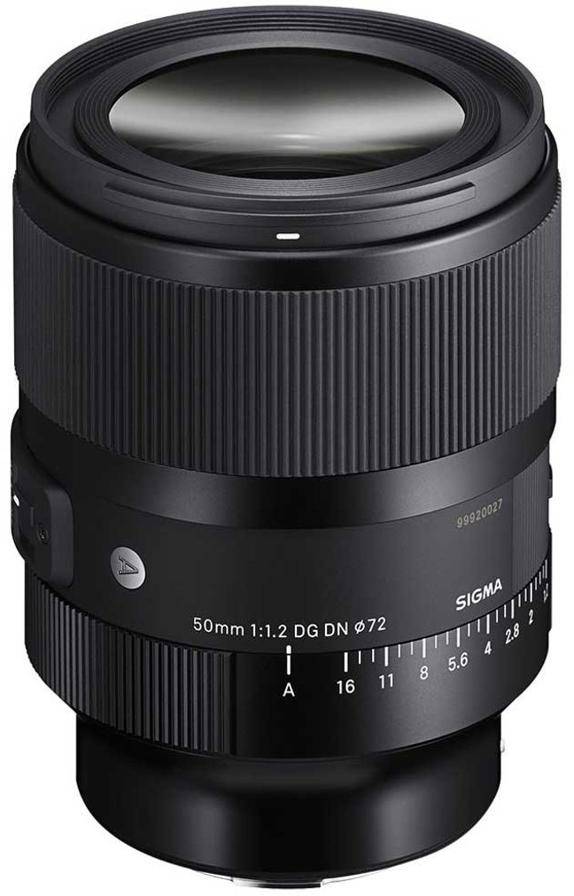 Sigma Camera Lens 50mm f1.2 DG DN Art for Sony E-Mount Cameras in Black