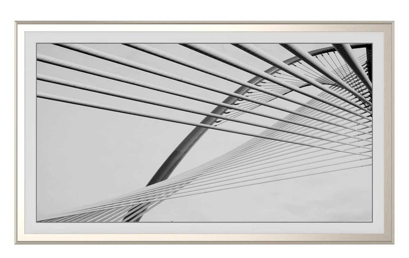 Frame My TV Samsung The Frame 32 Alloy Scoop Frame In German Silver