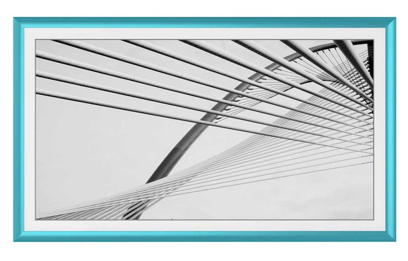 Frame My TV Samsung The Frame 65 Alloy Prismatic Frame In Caribbean Turquoise