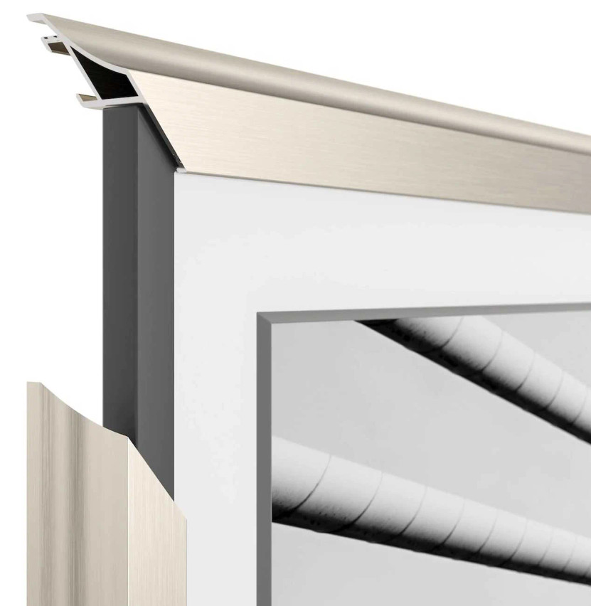 Frame My TV Samsung The Frame 55 Alloy Scoop Frame In German Silver