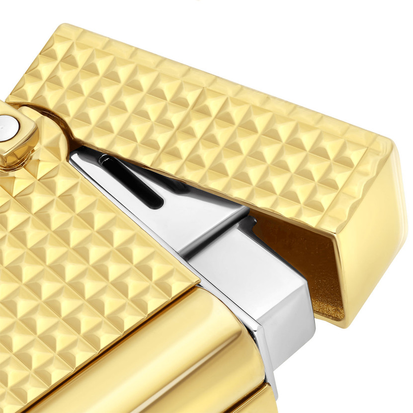 S.T. Dupont Lighter Necklace Golden Diamond Head