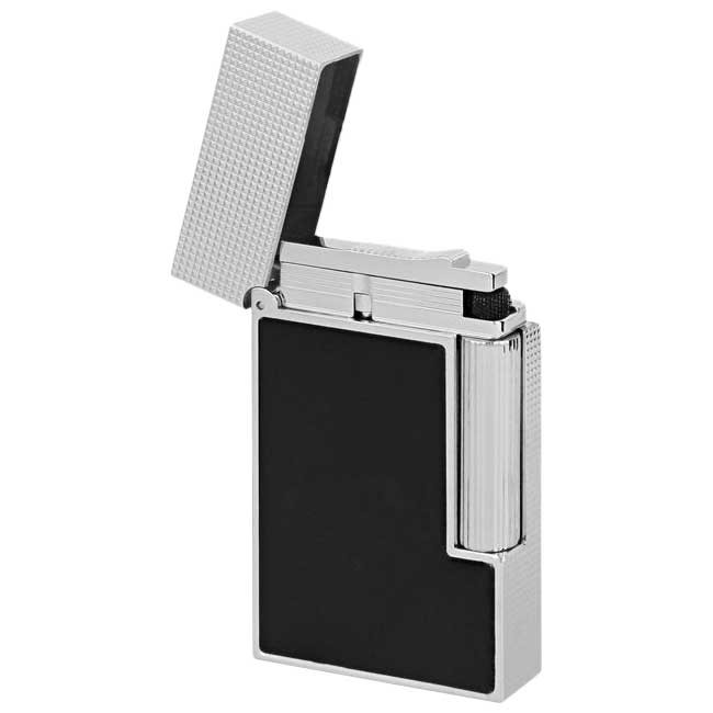 S.T. Dupont Line 2 Micro Diamond Head Platinum Lighter Perfect Ping