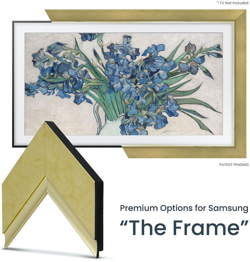Frame My TV Samsung The Frame 55 Premiere Frame In Contemporary Gold