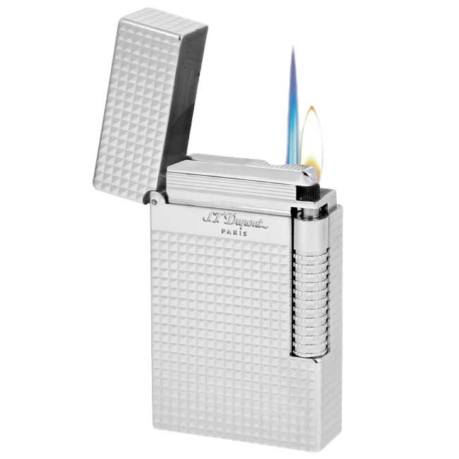 S.T. Dupont New Le Grand Dupont Palladium Perfect Ping Lighter with Diamond Head