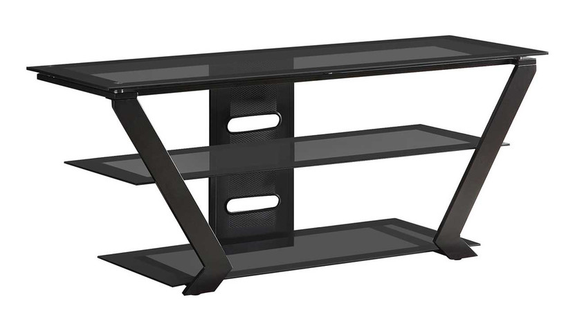 Coaster Furniture Donlyn 2-Tier TV Console in Black