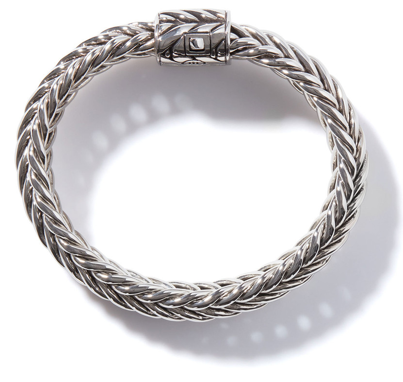 John Hardy Kami Chain Bracelet, 15mm - Size Large - in Sterling Silver