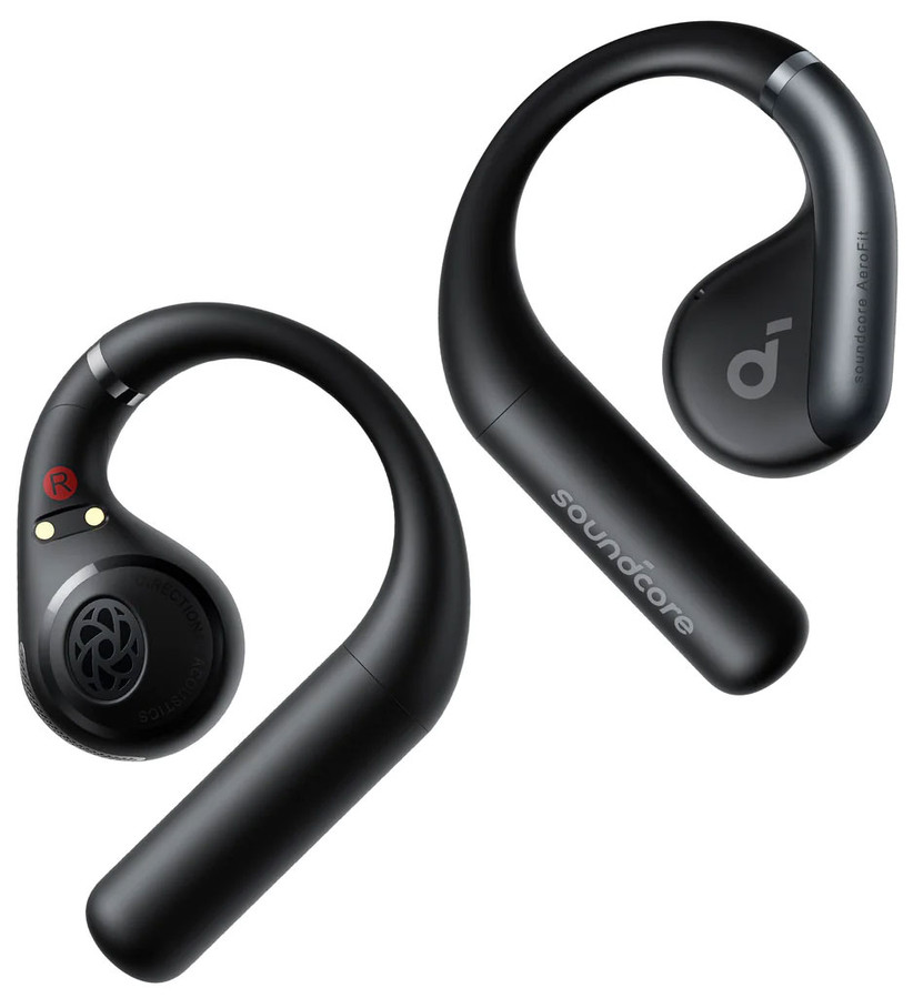 Soundcore By Anker Open-Ear Earbuds AeroFit Superior Comfort in Midnight Black