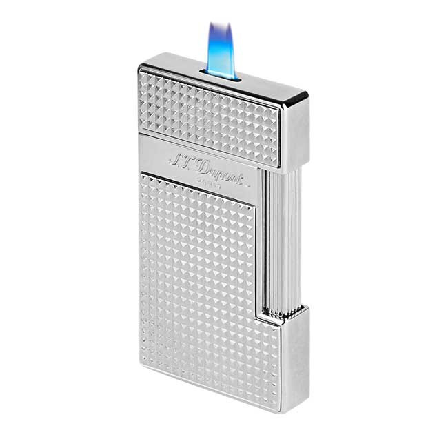 S.T. Dupont Slimmy Lighter in Chrome Diamond Head