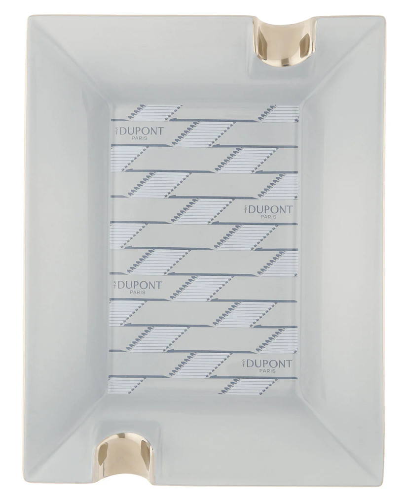 S.T. Dupont Monogram 1872 Porcelain Ashtray in Grey