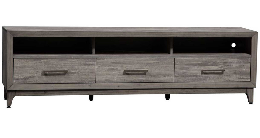Liberty Furniture Mercury TV Console 62-Inch in Driftwood Gray