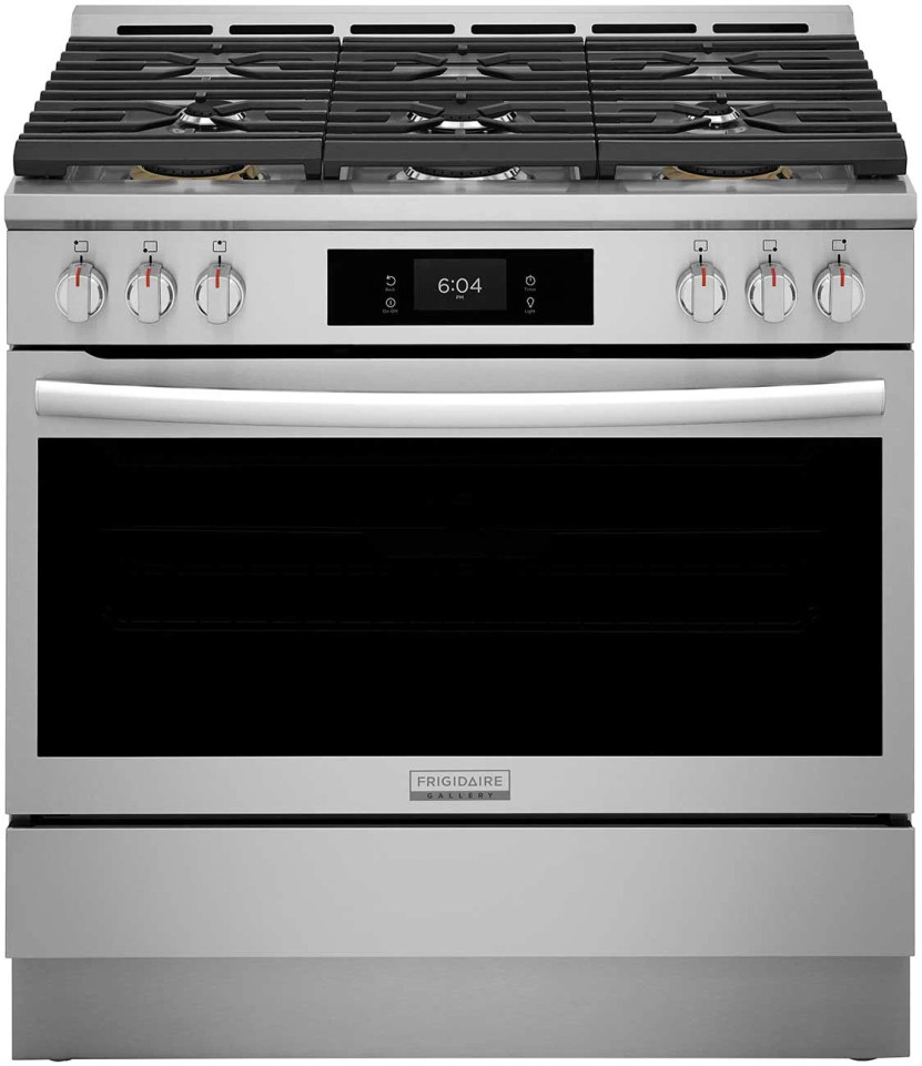 Frigidaire Gallery Gas Range With Air Fry 36-Inch in Stainless Steel