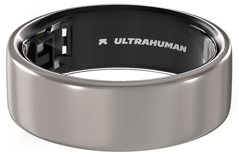 Ultrahuman Ring AIR Smart Ring Size 8 in Raw Titanium