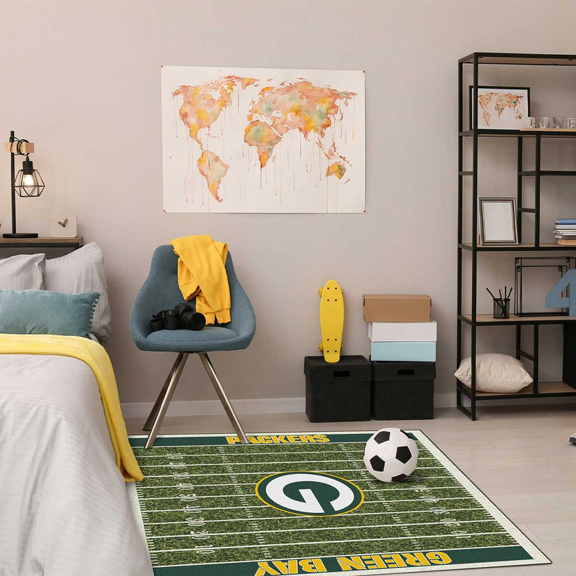 Fan Life Green Bay Packers Homefield Rug, 4 x 6