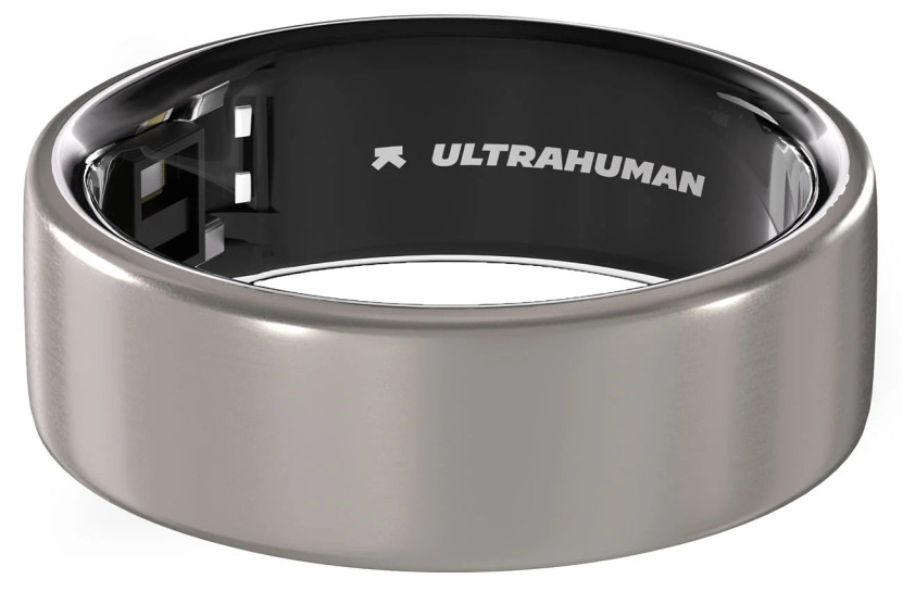 Ultrahuman Ring AIR Smart Ring Size 10 in Raw Titanium