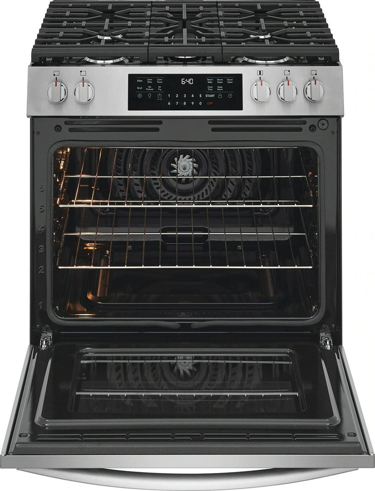Frigidaire Gallery Gas Range with No Preheat Air Fry 30-Inch Wide in Stainless Steel
