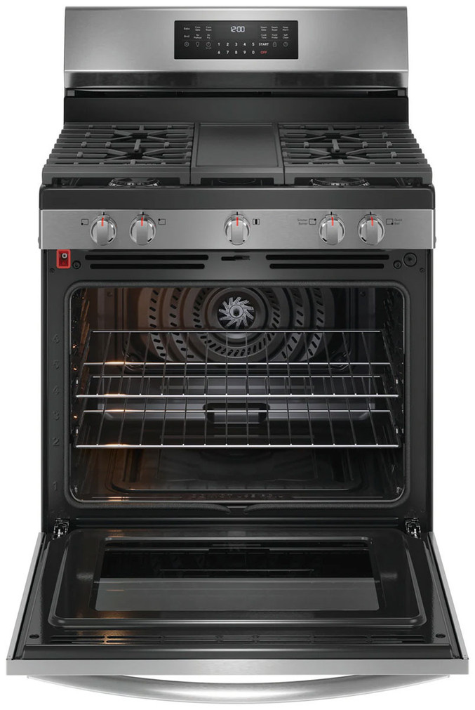 Frigidaire Gallery 30 In. Gas Range with Total Convection in Smudge-Proof Stainless Steel