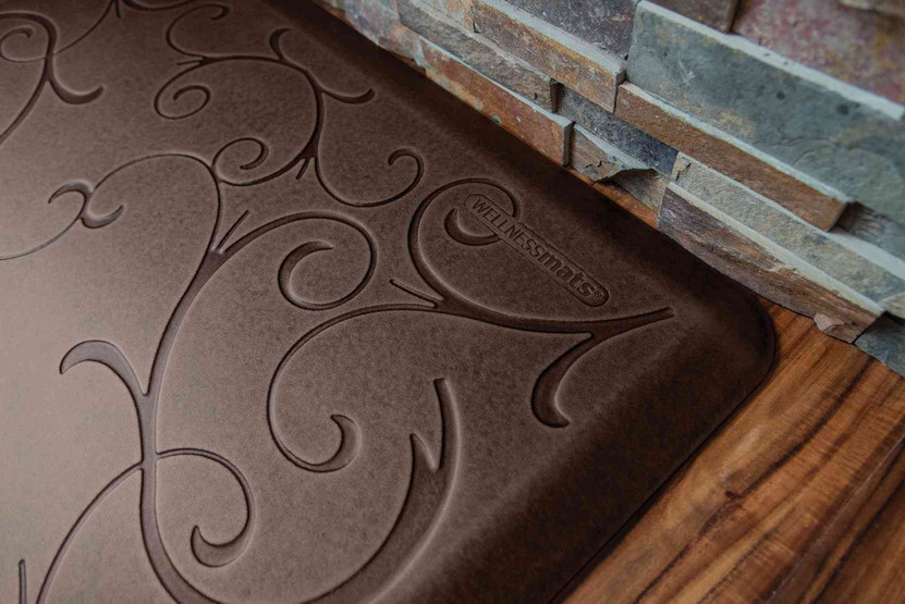 Antique Dark WellnessMats Premium Anti-Fatigue Mat Bella