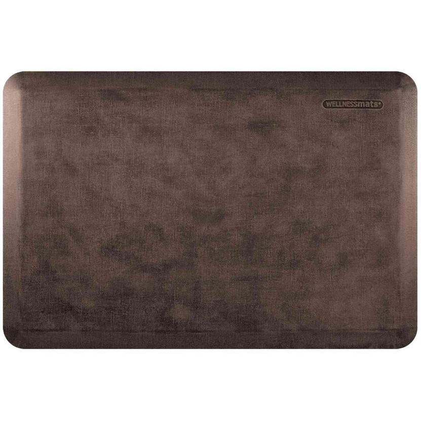 Antique Dark WellnessMats Premium Anti-Fatigue Mat Linen
