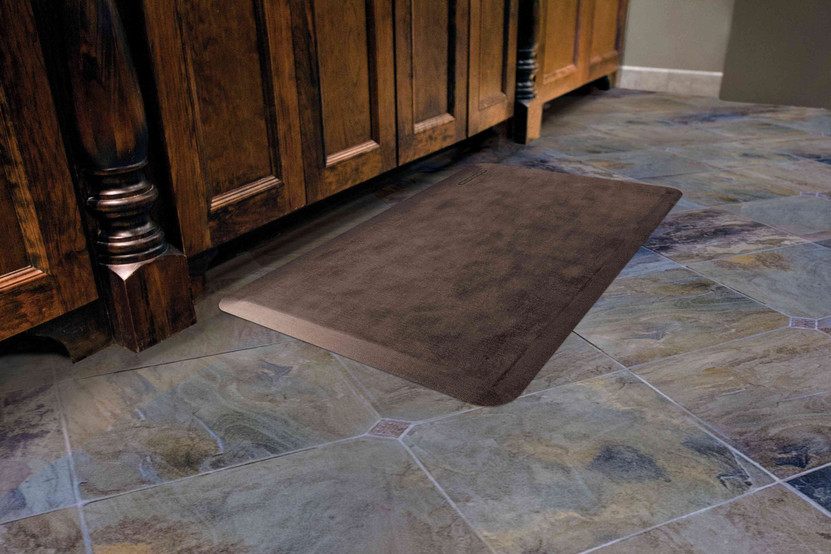 Antique Dark WellnessMats Premium Anti-Fatigue Mat Linen